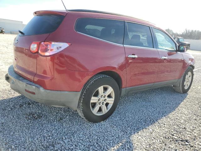 1GNKVGED1CJ235530 - 2012 CHEVROLET TRAVERSE LT RED photo 3