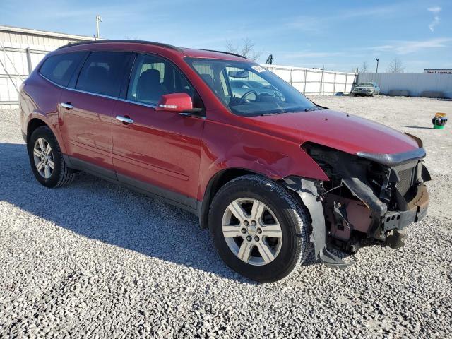 1GNKVGED1CJ235530 - 2012 CHEVROLET TRAVERSE LT RED photo 4
