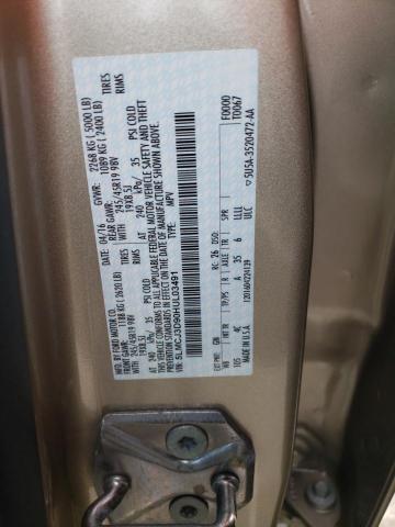 5LMCJ3D90HUL03491 - 2017 LINCOLN MKC RESERVE GOLD photo 12