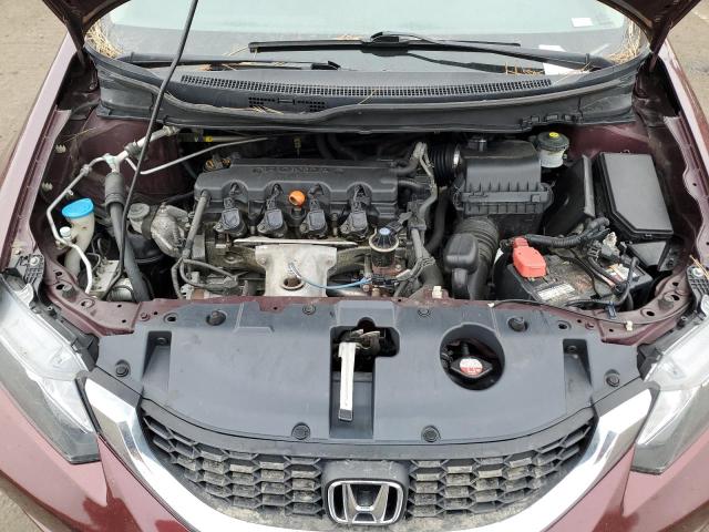 2HGFB2F57DH503899 - 2013 HONDA CIVIC LX MAROON photo 11