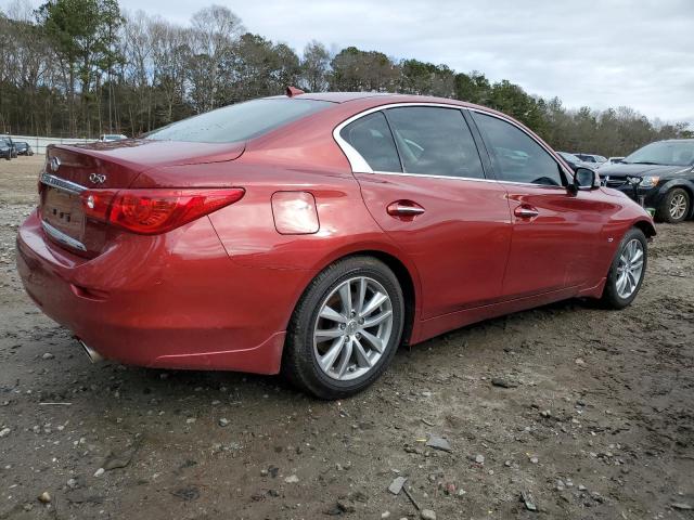 JN1BV7AP7FM352009 - 2015 INFINITI Q50 BASE RED photo 3