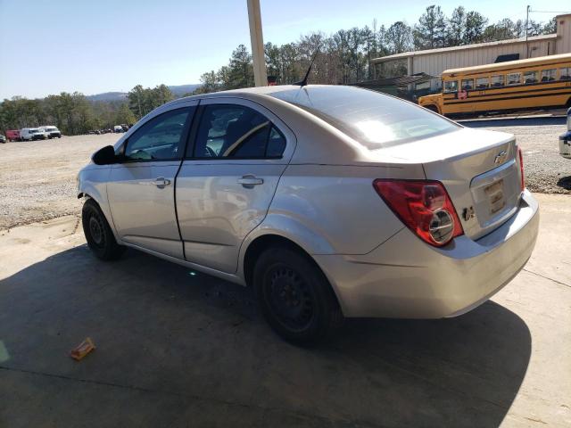 1G1JA5SH2D4240711 - 2013 CHEVROLET SONIC LS SILVER photo 2