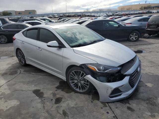 KMHD04LB4JU455672 - 2018 HYUNDAI ELANTRA SPORT SILVER photo 4