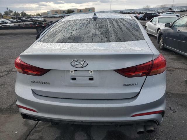 KMHD04LB4JU455672 - 2018 HYUNDAI ELANTRA SPORT SILVER photo 6