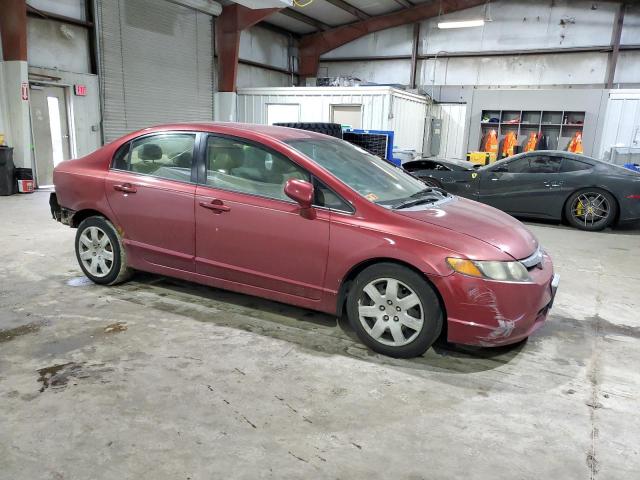 2HGFA165X7H503980 - 2007 HONDA CIVIC LX BURGUNDY photo 4