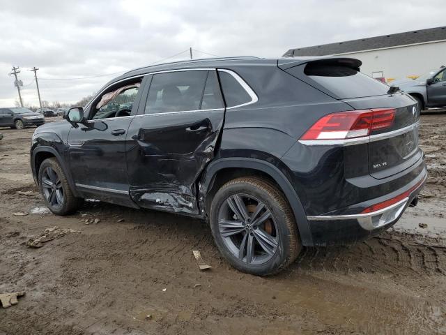 1V2SE2CA7NC203465 - 2022 VOLKSWAGEN ATLAS CROS Черный фото 2