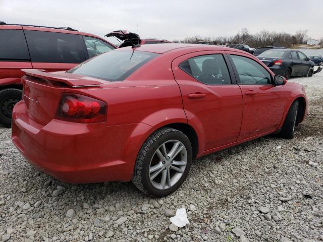 1B3BD1FG5BN596303 - 2011 DODGE AVENGER MAINSTREET RED photo 3