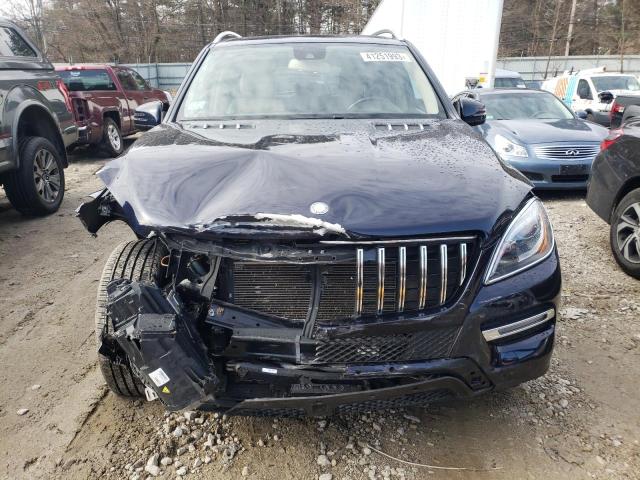 4JGDA5HB1EA323732 - 2014 MERCEDES-BENZ ML 350 4MATIC BLUE photo 5