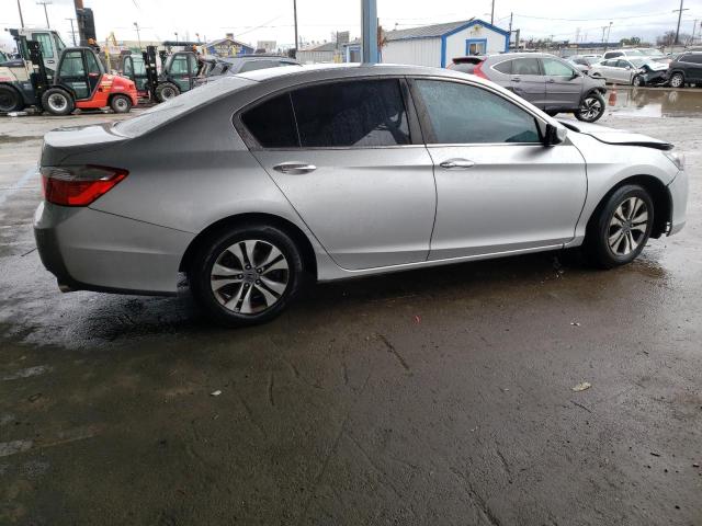 1HGCR2F39EA254308 - 2014 HONDA ACCORD LX SILVER photo 3