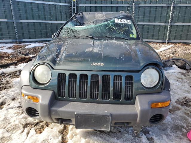 1J4GL48K62W104117 - 2002 JEEP LIBERTY SPORT GREEN photo 5