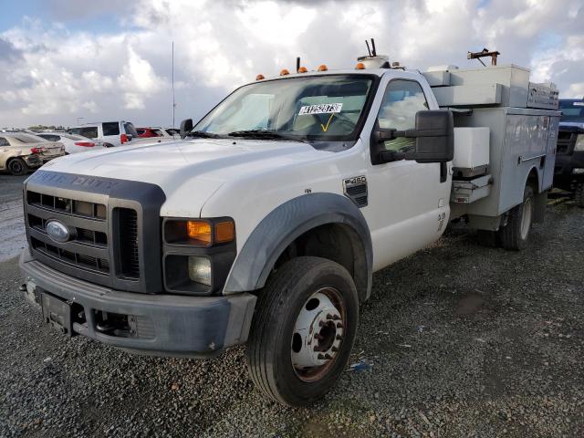 1FD4F46Y08EA84299 - 2008 FORD F450 SUPER WHITE photo 2