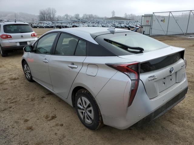 JTDKARFU3H3043603 - 2017 TOYOTA PRIUS SILVER photo 2