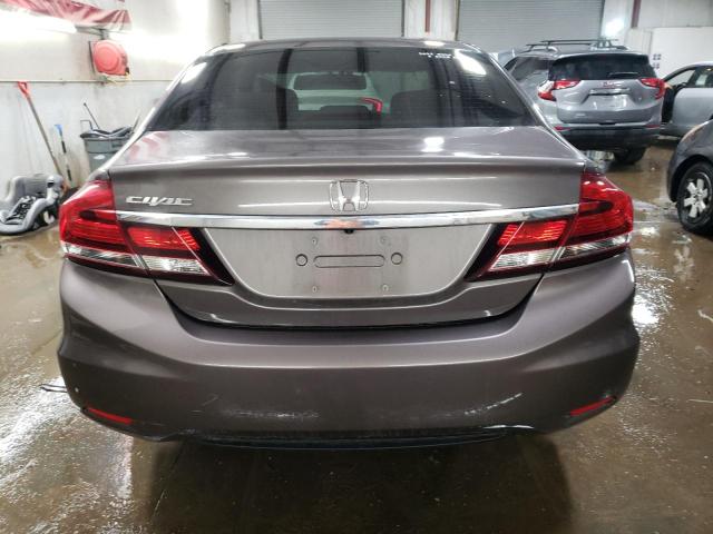 2HGFB2F97FH540795 - 2015 HONDA CIVIC EXL თაფლისფერი ფოტო 6