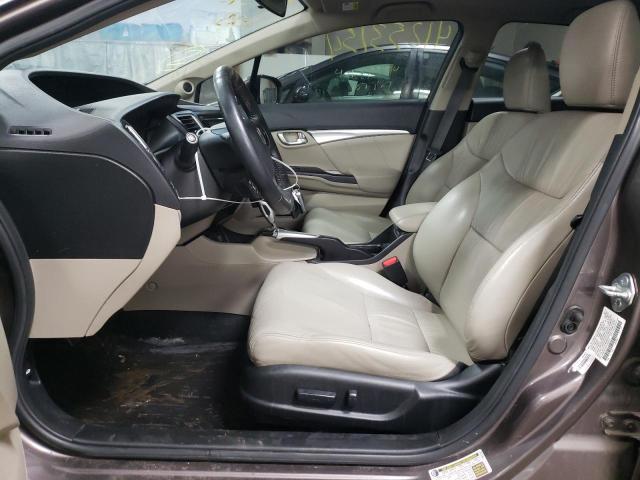 2HGFB2F97FH540795 - 2015 HONDA CIVIC EXL თაფლისფერი ფოტო 7