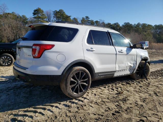 1FM5K8D82JGB83629 - 2018 FORD EXPLORER XLT WHITE photo 3