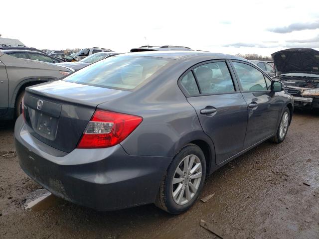 19XFB2F89CE075028 - 2012 HONDA CIVIC EX GRAY photo 3