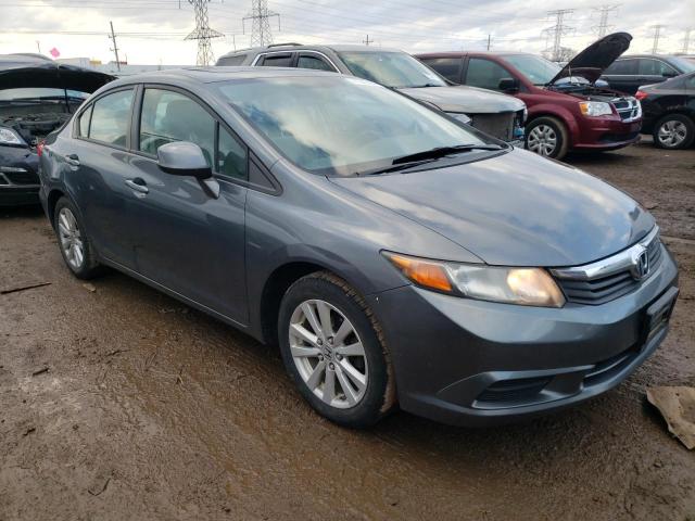 19XFB2F89CE075028 - 2012 HONDA CIVIC EX GRAY photo 4