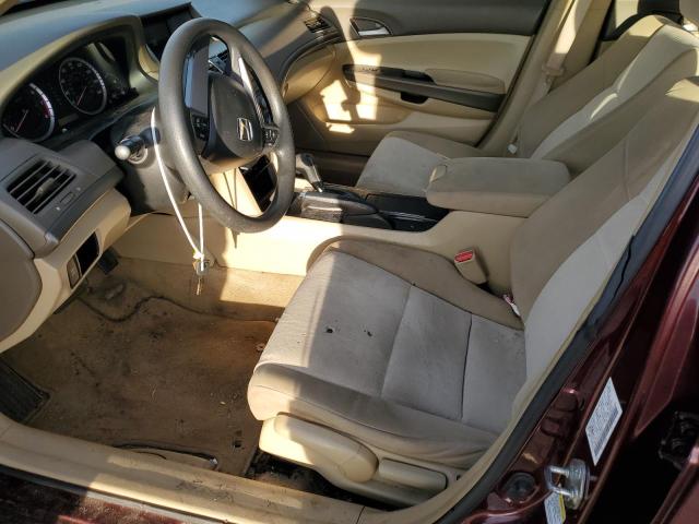 JHMCP26398C008547 - 2008 HONDA ACCORD LX BURGUNDY photo 7