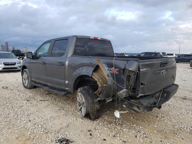 1FTEW1CP6JKC08943 - 2018 FORD F150 SUPERCREW GRAY photo 2