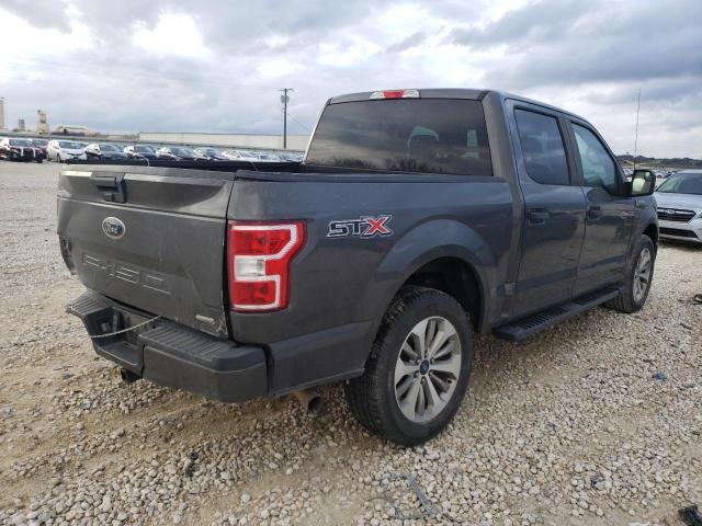 1FTEW1CP6JKC08943 - 2018 FORD F150 SUPERCREW GRAY photo 3