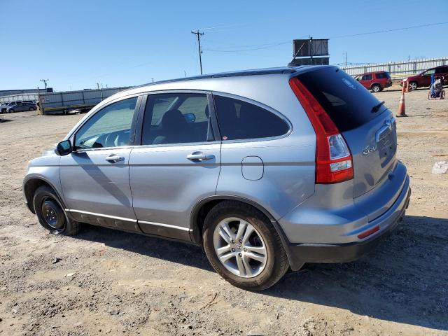 5J6RE4H75BL082319 - 2011 HONDA CR-V EXL BLUE photo 2