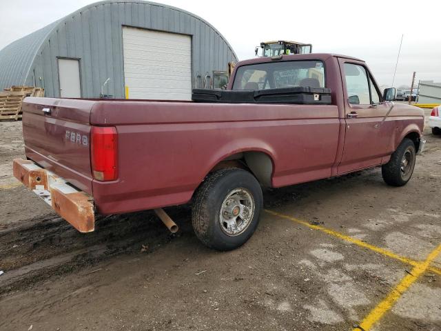 1FTDF15Y0NLA50116 - 1992 FORD F150 MAROON photo 3