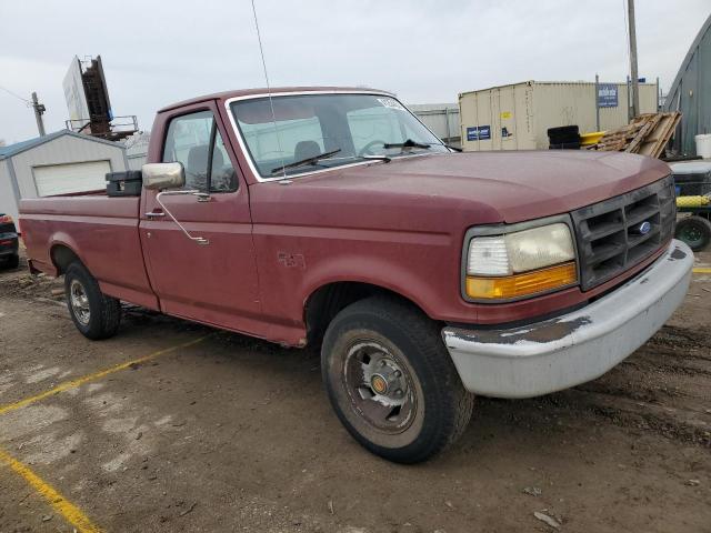 1FTDF15Y0NLA50116 - 1992 FORD F150 MAROON photo 4