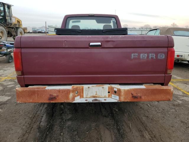 1FTDF15Y0NLA50116 - 1992 FORD F150 MAROON photo 6