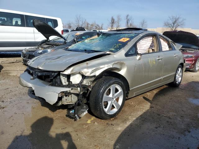 1HGFA16958L106104 - 2008 HONDA CIVIC EXL ოქროსფერი ფოტო 1