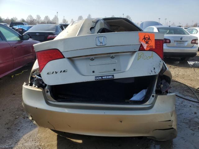 1HGFA16958L106104 - 2008 HONDA CIVIC EXL ოქროსფერი ფოტო 6