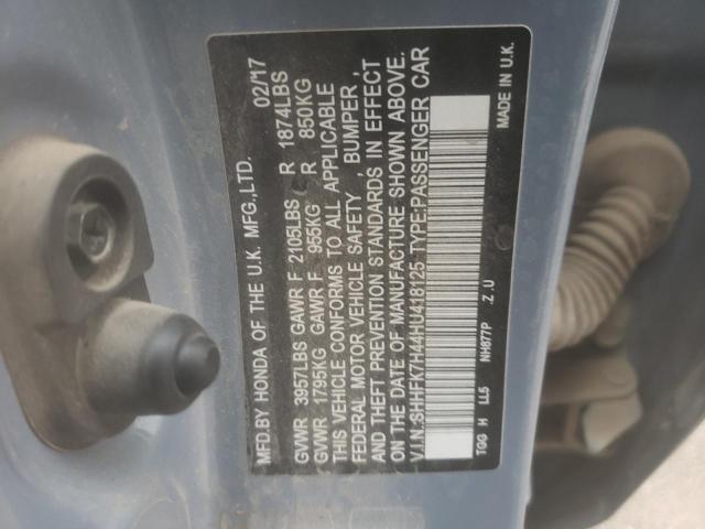 SHHFK7H44HU418125 - 2017 HONDA CIVIC SPORT BLUE photo 13