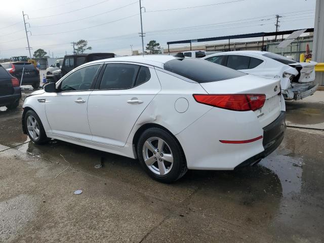 KNAGM4A76F5548079 - 2015 KIA OPTIMA LX WHITE photo 2