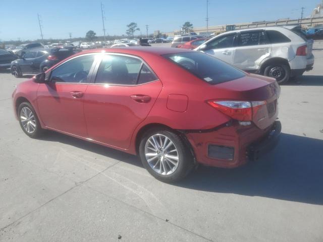 2T1BURHEXEC139101 - 2014 TOYOTA COROLLA L RED photo 2