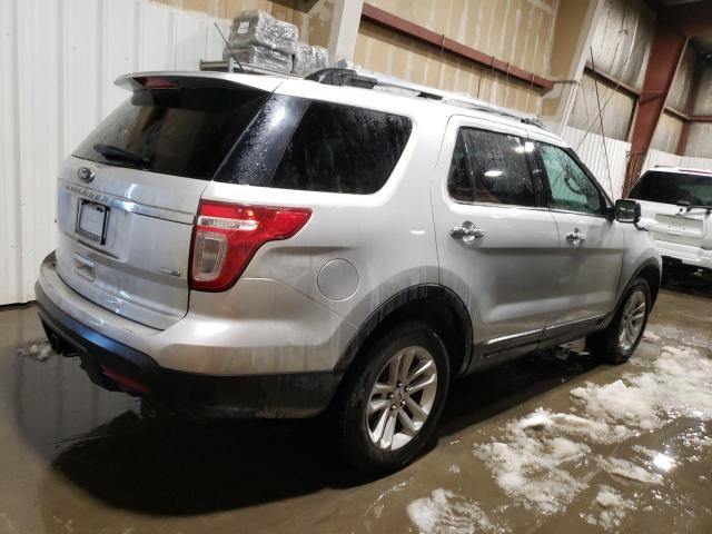 1FM5K8D85DGC15316 - 2013 FORD EXPLORER XLT SILVER photo 3