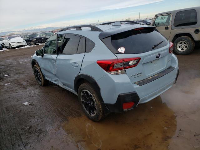 JF2GTAEC5MH334449 - 2021 SUBARU CROSSTREK PREMIUM BLUE photo 2