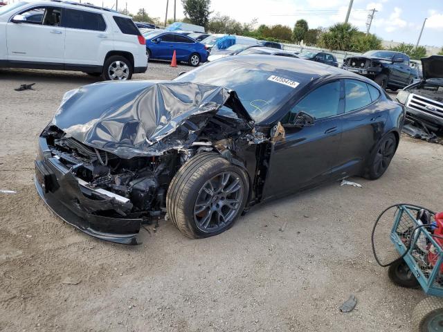 5YJSA1E59NF489846 - 2022 TESLA MODEL S Սև լուսանկար 1