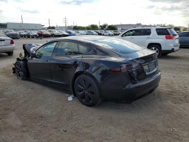 5YJSA1E59NF489846 - 2022 TESLA MODEL S Սև լուսանկար 2