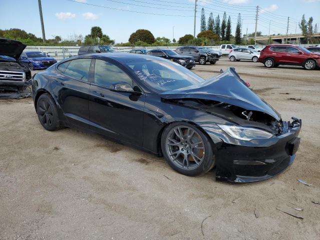 5YJSA1E59NF489846 - 2022 TESLA MODEL S Սև լուսանկար 4