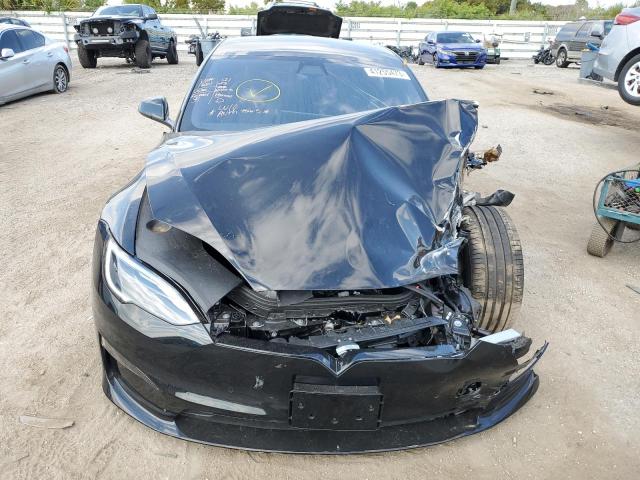 5YJSA1E59NF489846 - 2022 TESLA MODEL S Սև լուսանկար 5