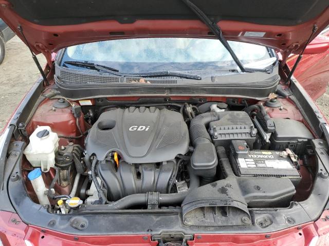 5NPEB4AC9CH321316 - 2012 HYUNDAI SONATA GLS RED photo 11