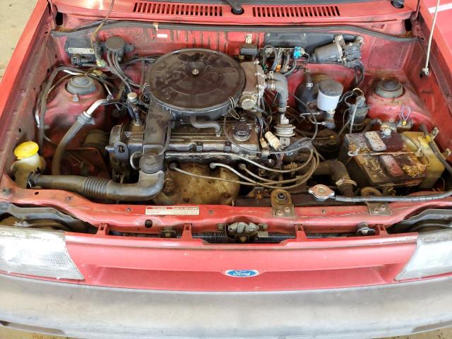 KNJBT06K0K6106096 - 1989 FORD FESTIVA L RED photo 11