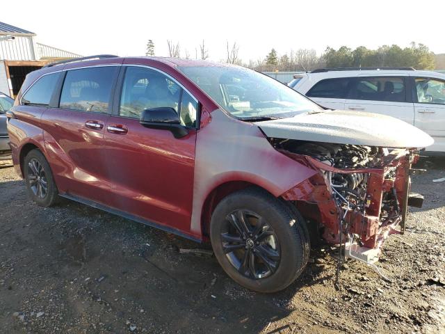 5TDXSKFC3RS113893 - 2024 TOYOTA SIENNA XSE MAROON photo 4