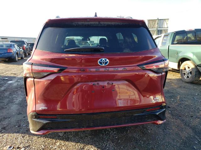 5TDXSKFC3RS113893 - 2024 TOYOTA SIENNA XSE MAROON photo 6