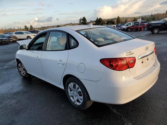 KMHDU4AD2AU082530 - 2010 HYUNDAI ELANTRA BLUE WHITE photo 2