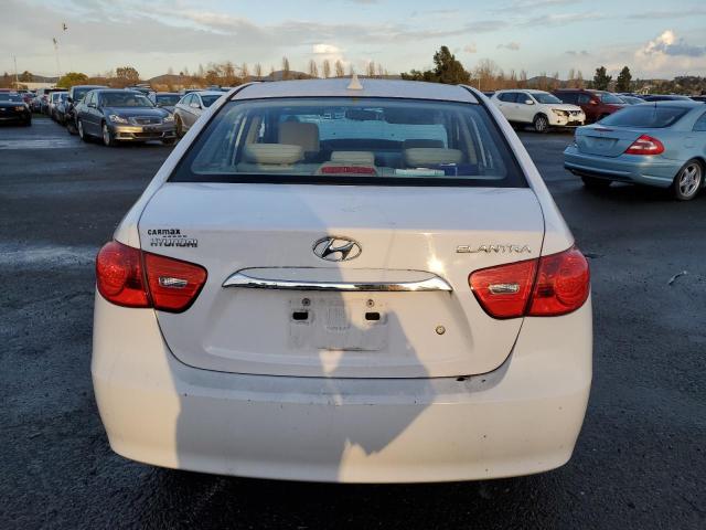 KMHDU4AD2AU082530 - 2010 HYUNDAI ELANTRA BLUE WHITE photo 6