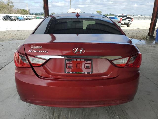 5NPEB4AC9DH640023 - 2013 HYUNDAI SONATA GLS BURGUNDY photo 6