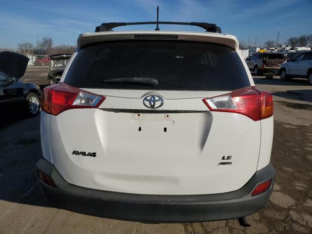 2T3BFREV5DW029642 - 2013 TOYOTA RAV4 LE WHITE photo 6