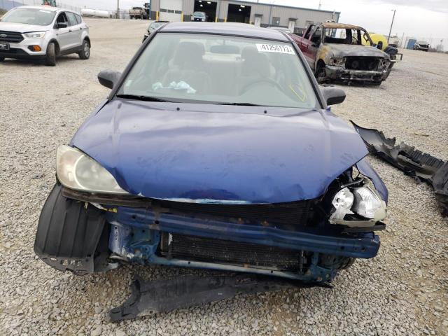2HGES16314H581888 - 2004 HONDA CIVIC DX VP 蓝色 照片 5