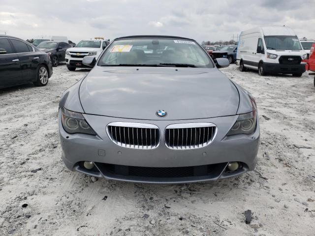 WBAEK73415B325028 - 2005 BMW 645 CI AUTOMATIC BLUE photo 5