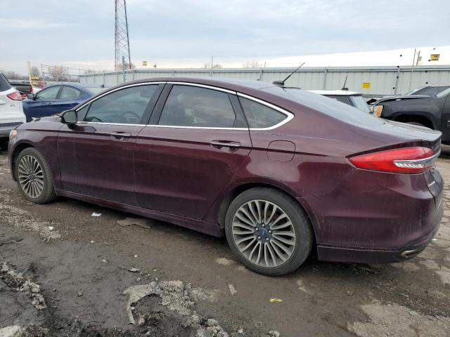 3FA6P0T90HR283338 - 2017 FORD FUSION SE BURGUNDY photo 2